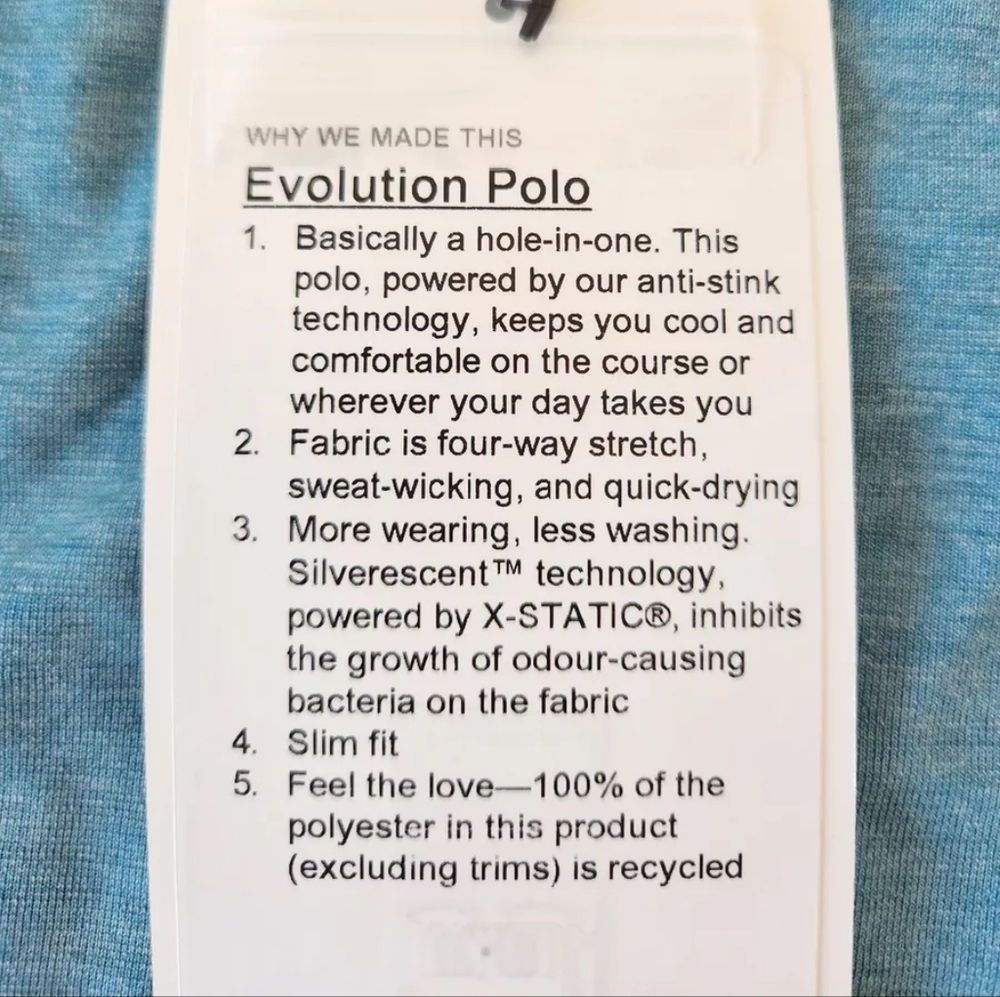 Lululemon Evolution Teal Polo - image 4